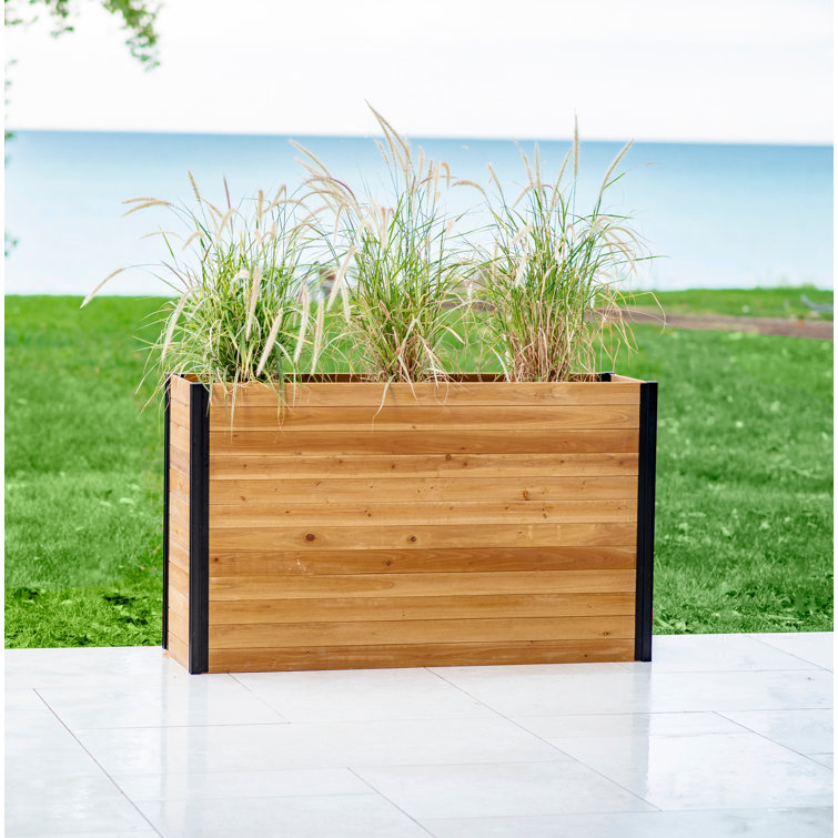 mezza wood planter box